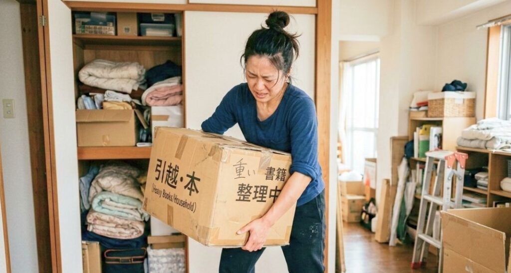 押入れ整理が体力的に大変な理由のイメージ画像